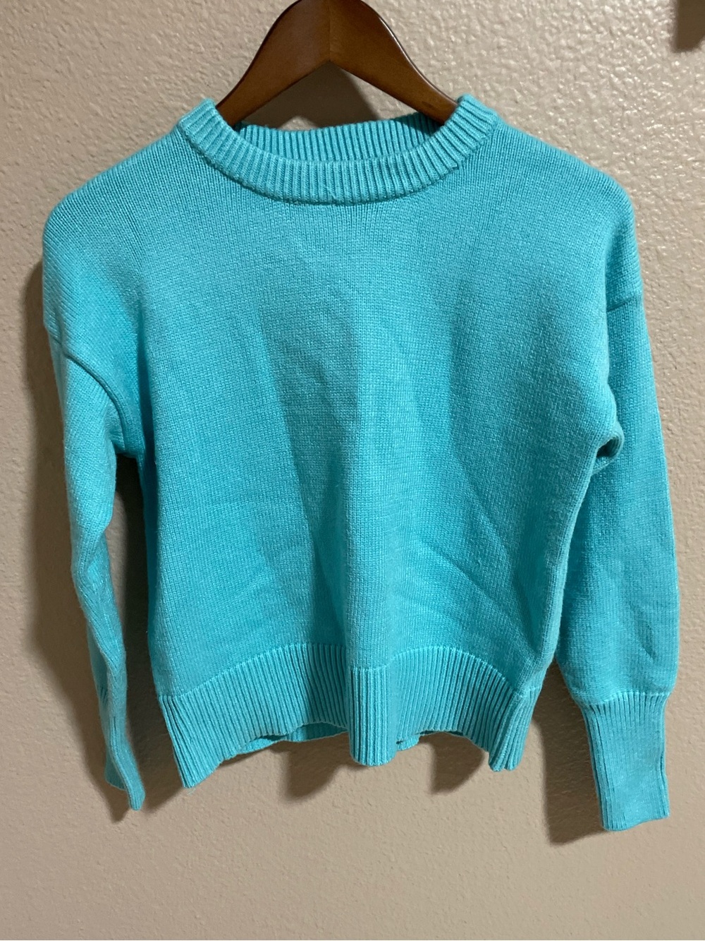 Philosophy Lightweight Crewneck Sweater in Aqua